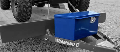 utility trailer steel storage boxes|lockable storage box trailer.